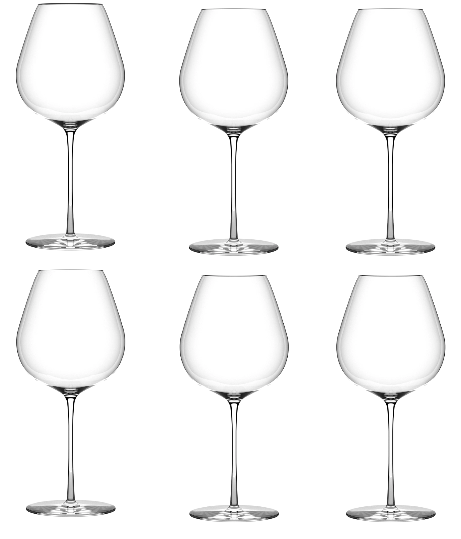 Set de 6 calices à bourgogne Fino 807 ml