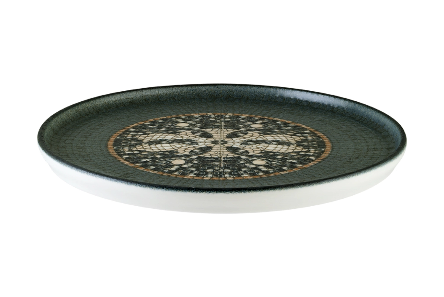 Mesopotamia Mosaic Assiette plate Hygge anthracite