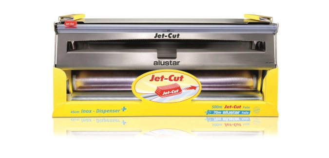 Jet-Cut refill INOX Dispenser DUO Starter-Set Alu & PVC