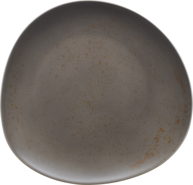 Assiette plate asymétrique coupe Pottery