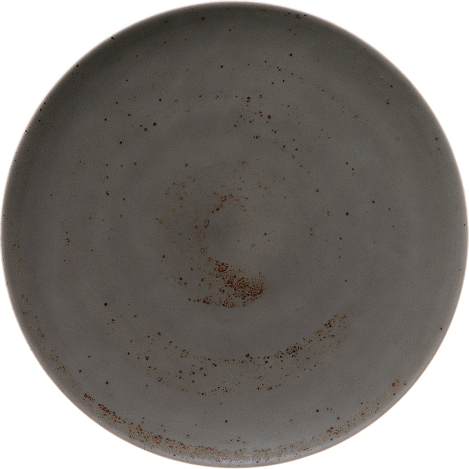 Assiette plate ronde coupe Pottery