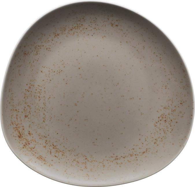 Assiette plate asymétrique coupe Pottery