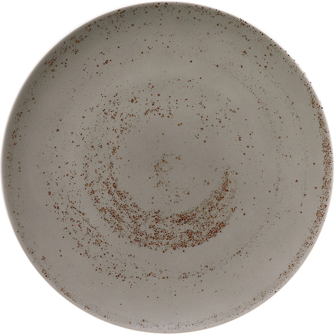 Assiette plate ronde coupe Pottery