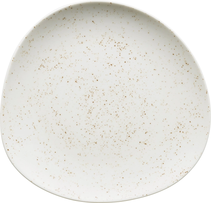 Assiette plate asymétrique coupe Pottery