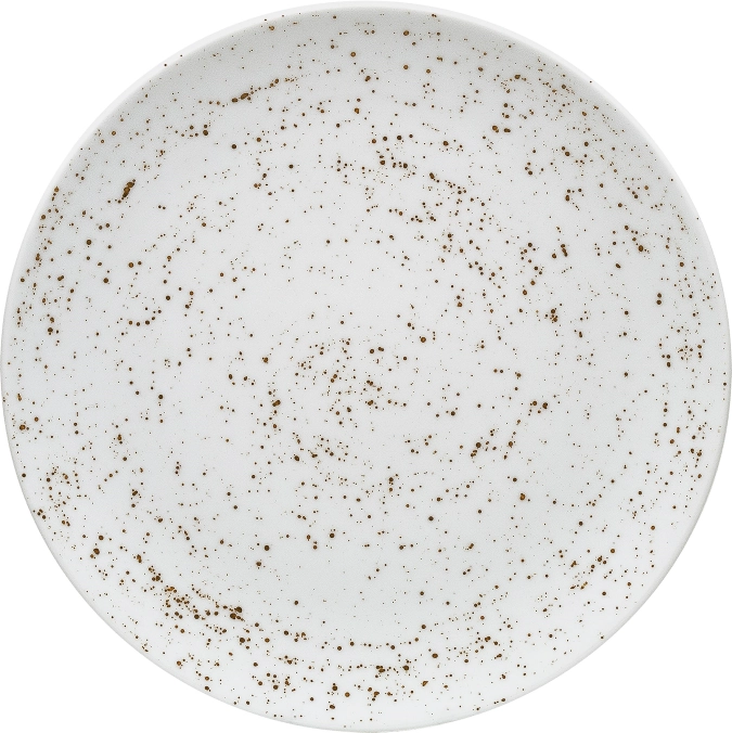 Assiette plate ronde coupe Pottery